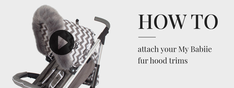 How to attach your My Babiie Fur Hood Trim