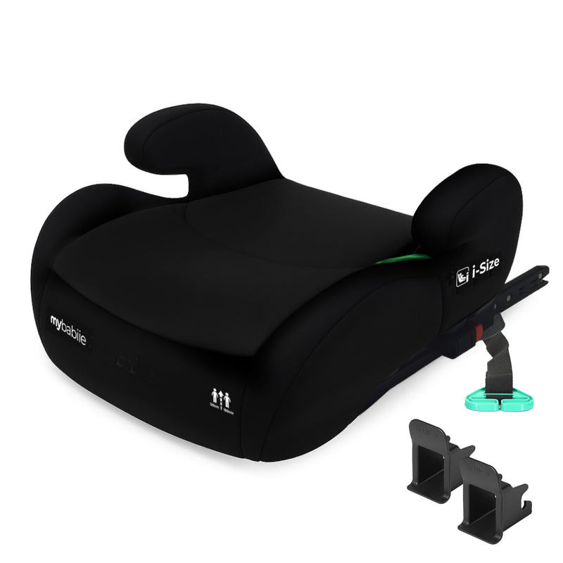 My Babiie MBCSB20 - Silla elevadora infantil ISOFIX, R129 i-Size 125-150 cm (Grupo 3, aprox. 6 a 12 años) - Negro