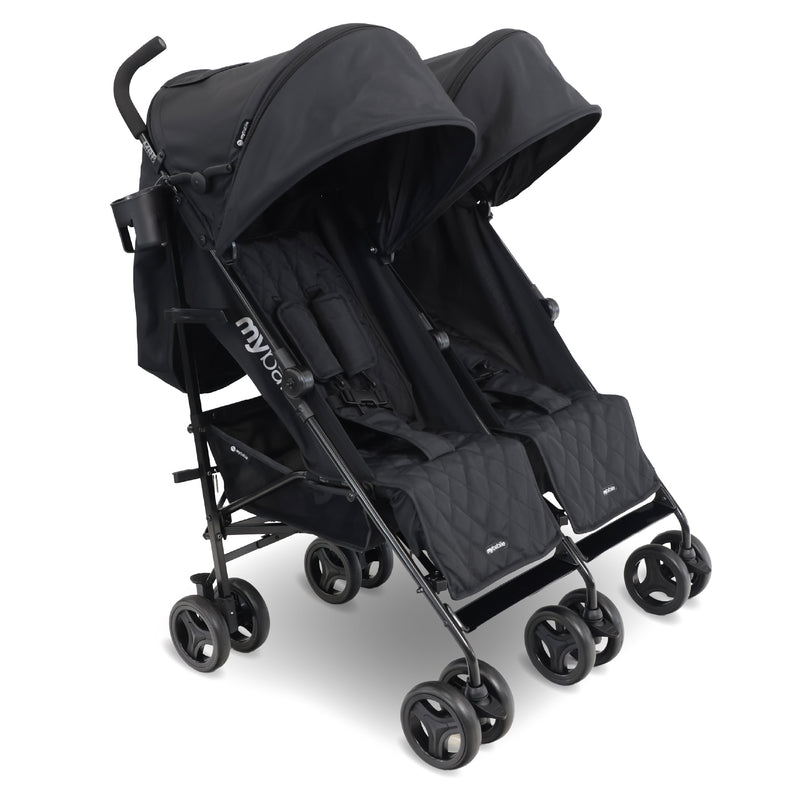 My Babiie MB12 Cochecito doble - Negro