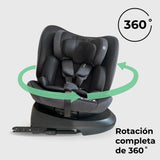 My Babiie Asiento de coche MBCS200 Spin R129 con anclaje superior - Negro