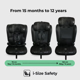 Asiento de coche MBCS50 Toddler to Booster R129 - Negro