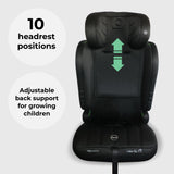 Asiento de coche MBCS50 Toddler to Booster R129 - Negro