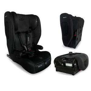 My Babiie MBCS80 Silla de auto plegable para niños pequeños con ISOFIX (R129) - Negra