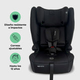 My Babiie MBCS80 Silla de auto plegable para niños pequeños con ISOFIX (R129) - Negra