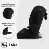 My Babiie MBCS80 Silla de auto plegable para niños pequeños con ISOFIX (R129) - Negra