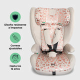My Babiie MBCS75 Asiento infantil para coche con ISOFIX (R129) - Leopardo rosa