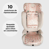 My Babiie MBCS75 Asiento infantil para coche con ISOFIX (R129) - Leopardo rosa