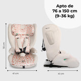 My Babiie MBCS75 Asiento infantil para coche con ISOFIX (R129) - Leopardo rosa