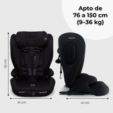 My Babiie MBCS75 Toddler to Booster R129 Asiento de coche con ISOFIX - Negro