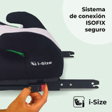 My Babiie MBCSB20 - Silla elevadora infantil ISOFIX, R129 i-Size 125-150 cm (Grupo 3, aprox. 6 a 12 años) - Rosa