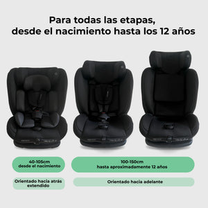 My Babiie Asiento de coche convertible 2 en 1 MBCS100 R129 - Negro