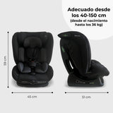 My Babiie Asiento de coche convertible 2 en 1 MBCS100 R129 - Negro