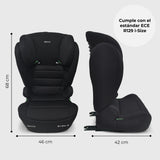 MBCSB40 i-Size (100-150cm) High Back Booster ISOFIX Car Seat - Black