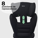 MBCSB40 i-Size (100-150cm) High Back Booster ISOFIX Car Seat - Black