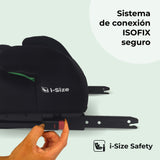 My Babiie MBCSB20 - Silla elevadora infantil ISOFIX, R129 i-Size 125-150 cm (Grupo 3, aprox. 6 a 12 años) - Verde Bosque