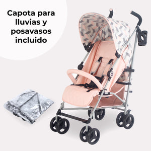 My Babiie MB02 Silla de Paseo Ligera - Rose y Gris