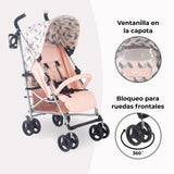 My Babiie MB02 Silla de Paseo Ligera - Rose y Gris