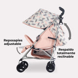 My Babiie MB02 Silla de Paseo Ligera - Rose y Gris