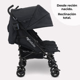 MB12 Silla de paseo gemelar - Negro