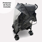 MB12 Silla de paseo gemelar - Negro