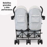 My Babiie MB12 Silla de paseo gemelar - Gris