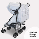 My Babiie MB12 Silla de paseo gemelar - Gris