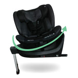 Silla de coche giratoria MBCS400 R129 con pata de apoyo - Negro