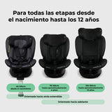 MBCS400 Spin R129 Car Seat with Support Leg - Black