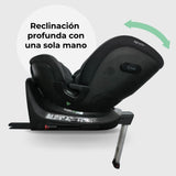 MBCS400 Spin R129 Car Seat with Support Leg - Black
