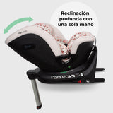 MBCS400 Spin R129 Car Seat with Support Leg - Pink Leopard