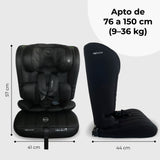 My Babiie - Asiento de coche MBCS50 Toddler to Booster R129 - Negro