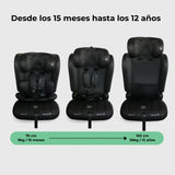 My Babiie - Asiento de coche MBCS50 Toddler to Booster R129 - Negro