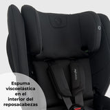 My Babiie MBCS80 Silla de auto plegable para niños pequeños con ISOFIX (R129) - Negra