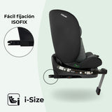 MBCSSPIN i-Size (40-150cm) Asiento de coche giratorio - Espiga negra