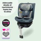 MBCSSPIN i-Size (40-150cm) Asiento de coche giratorio - Azul pizarra