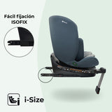 MBCSSPIN i-Size (40-150cm) Asiento de coche giratorio - Azul pizarra