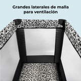 My Babiie Cuna de viaje - Estampado de leopardo