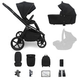 MB450 ARC Onyx Black: carrito con capazo plegable y accesorios
