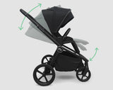 MB450 ARC Onyx Black: carrito con capazo plegable y accesorios
