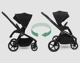 MB450 ARC Onyx Black: carrito con capazo plegable y accesorios