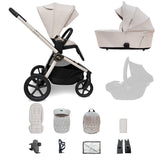 MB450 ARC — Carrito 2 en 1 con capazo plegable — Royal Ivory