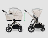 MB450 ARC Royal Ivory: carrito con capazo plegable y accesorios