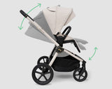 MB450 ARC Royal Ivory: carrito con capazo plegable y accesorios