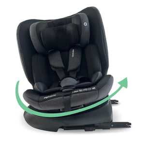 My Babiie Asiento de coche MBCS200 Spin R129 con anclaje superior - Negro