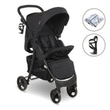 MB30 Plus — Silla de paseo — Negro con burbuja de lluvia y portavasos incluidos