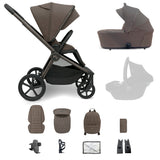 MB450 ARC — Carrito 2 en 1 con capazo plegable — Mocha Atelier