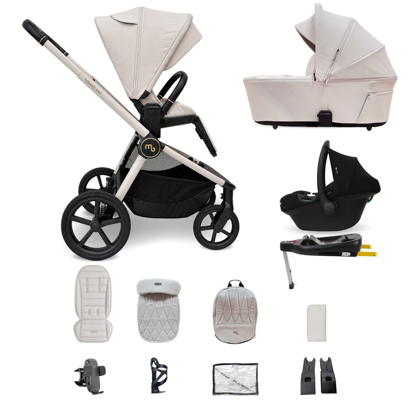 MB450 ARC — Carrito 3 en 1 con portabebés y base ISOFIX — Royal Ivory