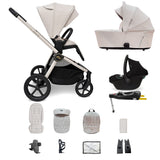 MB450 ARC — Carrito 3 en 1 con portabebés y base ISOFIX — Royal Ivory