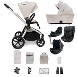 MB450 ARC — Carrito 3 en 1 con portabebés giratorio, silla infantil y base ISOFIX — Royal Ivory
