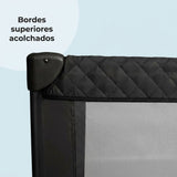 Cuna de viaje MBTC1 negro acolchado – bordes superiores acolchados